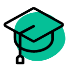 green graduate icon
