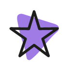 purple star icon