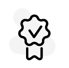 grey certificate icon