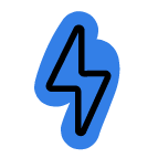 blue lightening icon