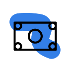 blue money icon