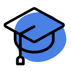 blue student icon