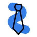 blue tie icon