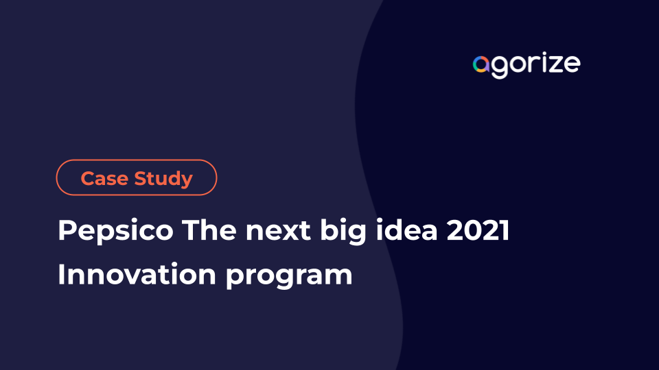 Pepsico The next big idea 2021 Innovation program with Agorize