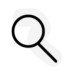 grey magnifier icon