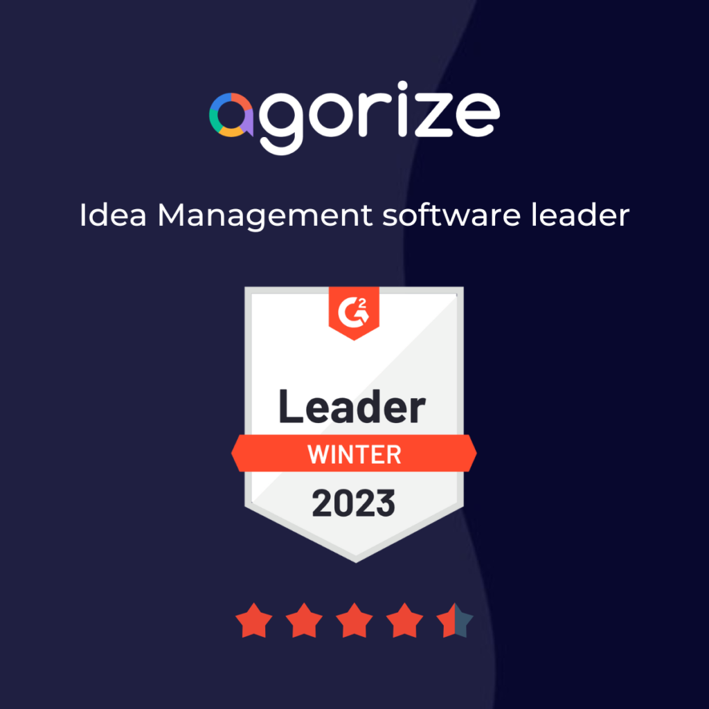 Agorize G2 Leader of Innovation badge 