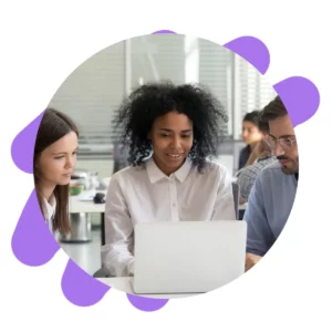 people on an employee engagement software