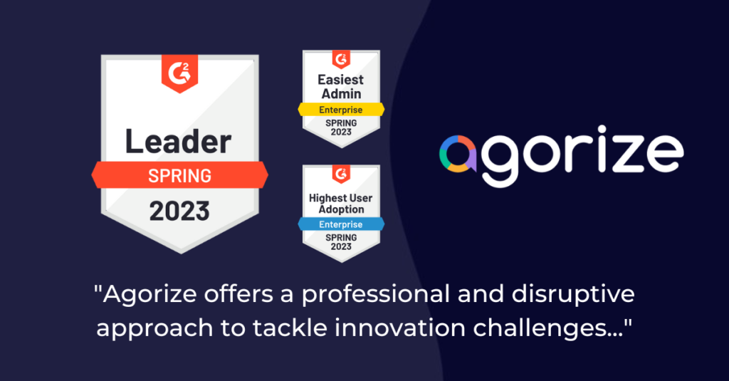 Agorize named 2023 Leader of Idea Management Software by g2.com - Agorize