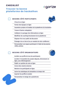 checklist pour trouver la bonne plateforme de hackathon