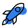 Icon_Blue_Rocket blue rocket icon